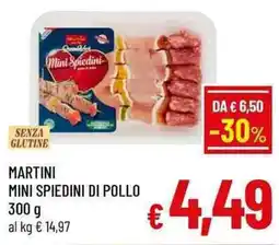 A&O Martini mini spiedini di pollo offerta