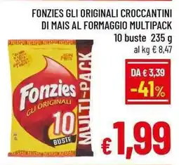 A&O Fonzies gli originali croccantini di mais al formaggio offerta
