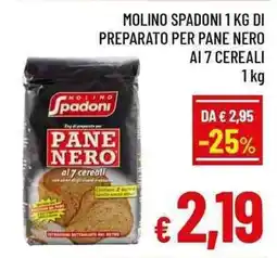 A&O Molino Spadoni pane nero ai 7 cereali offerta