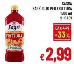 A&O Sagri olio per frittura offerta