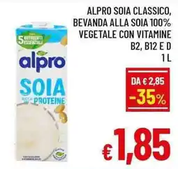 A&O Alpro soia classico offerta