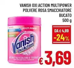 A&O Vanish Oxi Action polvere rosa smacchiatore offerta