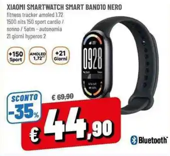 Xiaomi Smartwatch Smart Band10 Nero