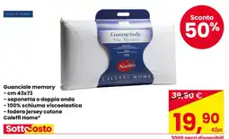 Eurospar Guanciale memory Caleffi Home offerta