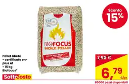 Eurospar Pellet abete Biofocus offerta
