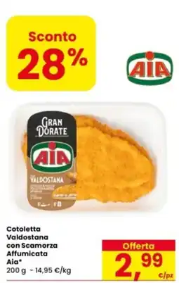 Eurospar Cotoletta Valdostana con Scamorza Affumicata Aia offerta