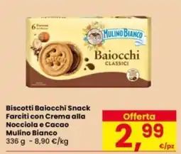 Eurospar Biscotti Baiocchi Snack Mulino Bianco offerta