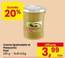 Eurospar Crema Spalmabile al Pistacchio Pisti offerta