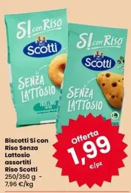 Eurospar Biscotti Si con Riso Senza Lattosio offerta