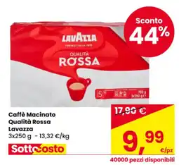Eurospar Caffè Macinato Qualità Rossa Lavazza offerta