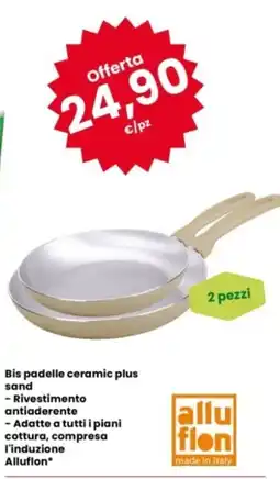 Eurospar Bis padelle ceramic plus sand Alluflon* offerta