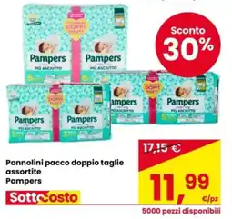 Eurospar Pannolini pacco doppio taglie assortite Pampers offerta