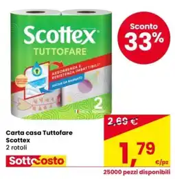 Eurospar Carta casa Tuttوفare Scottex offerta