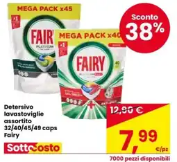 Eurospar Detersivo lavastoviglie assortito Fairy offerta