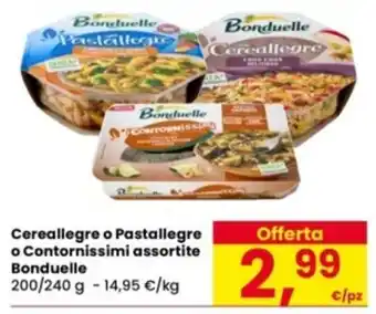 Cereallegre o Pastallegre o Contornissimi assortite Bonduelle