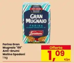 Eurospar Farina Gran Mugnaio 00 Anti-Grumi Molino Spadoni offerta