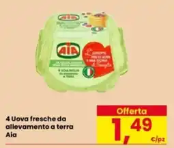 Eurospar Uova fresche da allevamento a terra Aia offerta