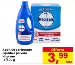 Eurospar Additivo per bucato liquido o polvere Napisan offerta