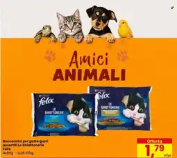 Eurospar Bocconcini per gatto gusti assortiti Le Ghiottonerie Felix offerta
