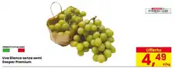 Eurospar Uva Bianca senza semi Despar Premium offerta