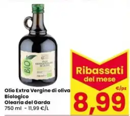 Eurospar Olio Extra Vergine di oliva Biologico Olearia del Garda offerta