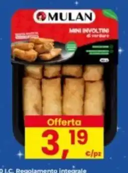 Eurospar Mulan mini involtini di verdure offerta