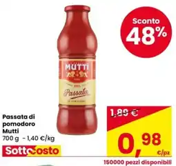 Eurospar Passata di pomodoro Mutti offerta