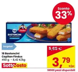 Eurospar 18 Bastoncini Capitan Findus offerta