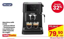 Eurospar Macchina caffè DeLonghi EC235 offerta