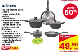 Eurospar Batteria Cooking Circle Ardesia Tognana offerta