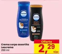 Eurospar Crema corpo assortita Leocrema offerta