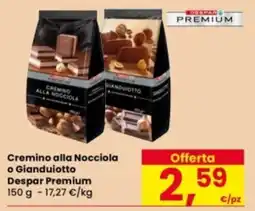 Eurospar Cremino alla Nocciola o Gianduiotto Despar Premium offerta