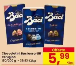 Eurospar Cioccolatini Baci assortiti Perugina offerta