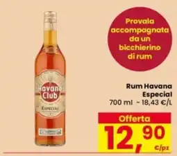 Eurospar Rum Havana Especial offerta