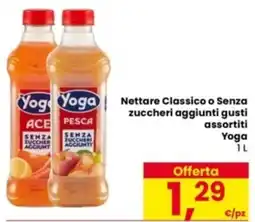 Eurospar Nettare Classico o Senza zuccheri aggiunti gusti assortiti Yoga offerta