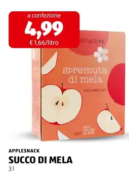 ALDI Applesnack succo di mela offerta