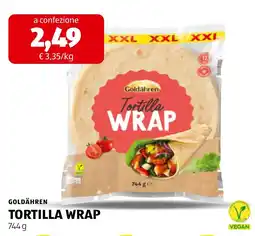 ALDI Goldähren Tortilla Wrap offerta