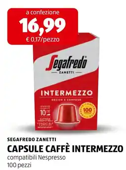 ALDI Capsule caffè Intermezzo Segafredo Zanetti offerta