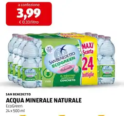 ALDI San Benedetto Acqua Minerale Naturale EcoGreen offerta