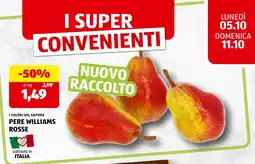 ALDI I colori del sapore Pere Williams Rosse offerta