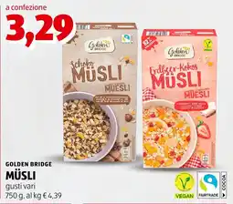 ALDI Golden Bridge Müsli offerta