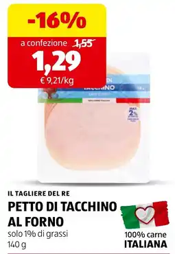 ALDI Il tagliere del re petto di tacchino al forno offerta