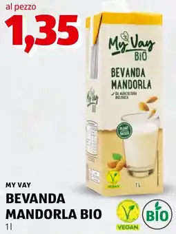 ALDI My Vay bevanda mandorla bio offerta