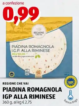 ALDI Piadina Romagnola IGP alla Riminese offerta