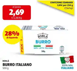 ALDI Bonlà Burro Italiano offerta