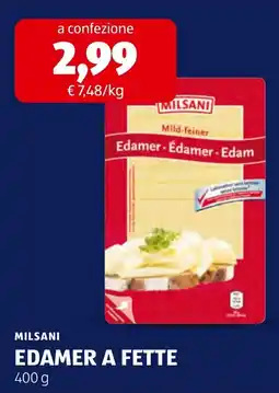 ALDI Milsani Edamer a fette offerta