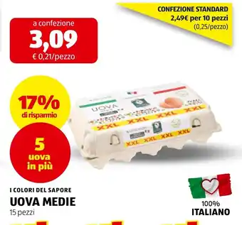 I colori del sapore uova medie
