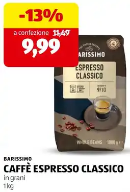 ALDI Barissimo Caffè Espresso Classico offerta