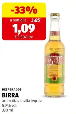 ALDI Desperados birra aromatizzata alla tequila offerta