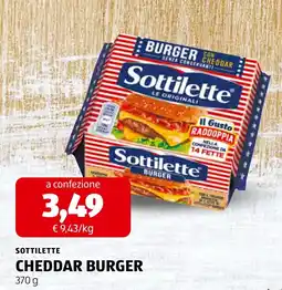 ALDI Sottilette Cheddar Burger offerta